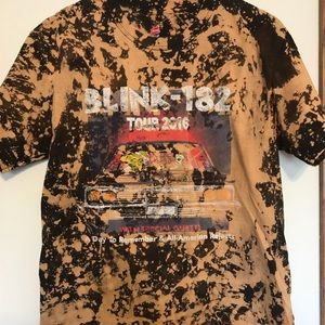 Blink - 182 hand bleached 2016 tour tee